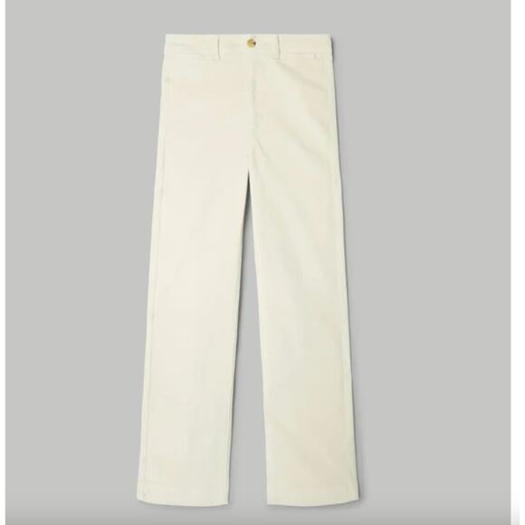 EVERLANE The Corduroy Wide-Leg Pant Cream  - Size 4 - Picture 4 of 15